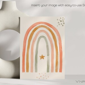 Boho Card Mockup Bundle 5x7, Invitation Mockup Kit (PSD, JPG) image 2