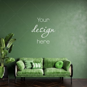 Blank Wall Mockup, Empty Wall Mockup, Modern Interior Wall Mockup, Living Room Wall Mockup, Wall Mockup