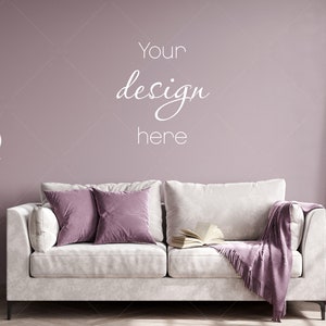 Blank Wall Mockup, Empty Wall Mockup, Modern Interior Wall Mockup, Living Room Wall Mockup, Wall Mockup