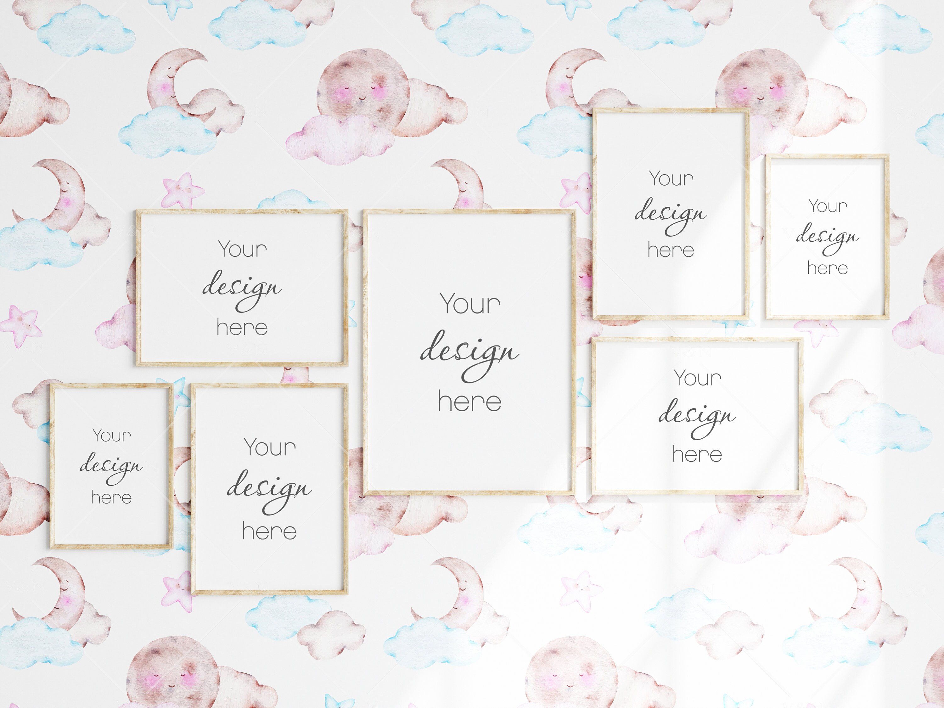 Nursery Frame Mockup Modern Kid's Room Frame Mockup 7 Etsy