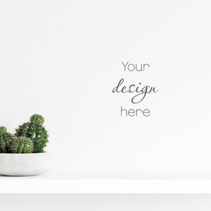 Empty Wall Mockup Nursery, Modern Kid&#39;s Room Mockup, Children&#39;s Room Mockup, Empty Wall Nursery Interior Mockup, Minimalist Nursery Mockup