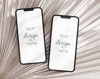 Phone & Invitation Mockup, Wedding Stationery (Digital Download)