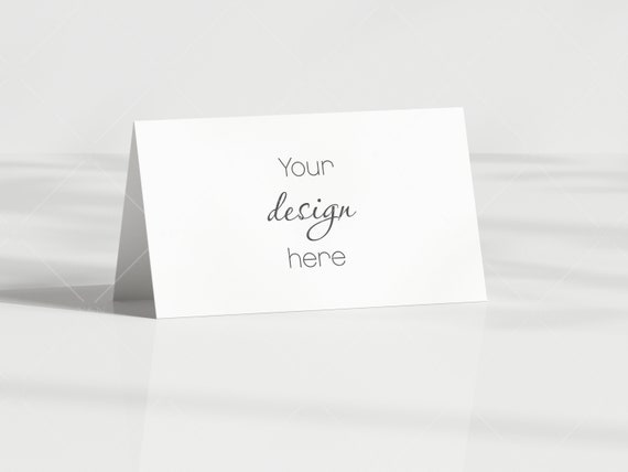 Thank You Card Mockup Blank White Card Mockup Wedding - Etsy