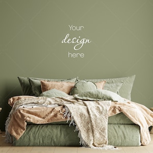 Bedroom Wall Mockup, Blank Wall Mockup, Empty Wall Mockup, Modern Interior Wall Mockup
