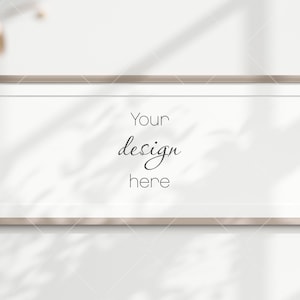 Panoramic Frame Mockup, Boho Frame Mockup, Poster Mockup, Frame Mockup for Print, Frame Mockup for Art