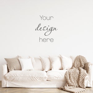 Blank Wall Mockup, Empty Wall Mockup, Modern Interior Wall Mockup, Living Room Wall Mockup, Wall Mockup
