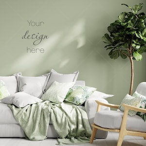 Interior Mockup, Wall Mockup, Living Room Wall Mockup, Blank Wall Mockup, Empty Wall Mockup