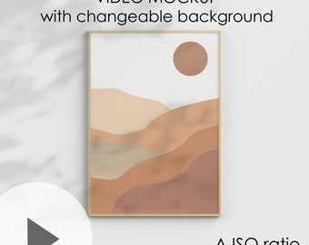 Animated Frame Video Mockup, Photoshop Motion Mockup (Digital Download)