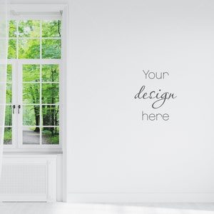Blank Wall Mockup, Empty Wall Mockup, Wall Mockup, Modern Interior Wall Mockup, Living Room Wall Mockup