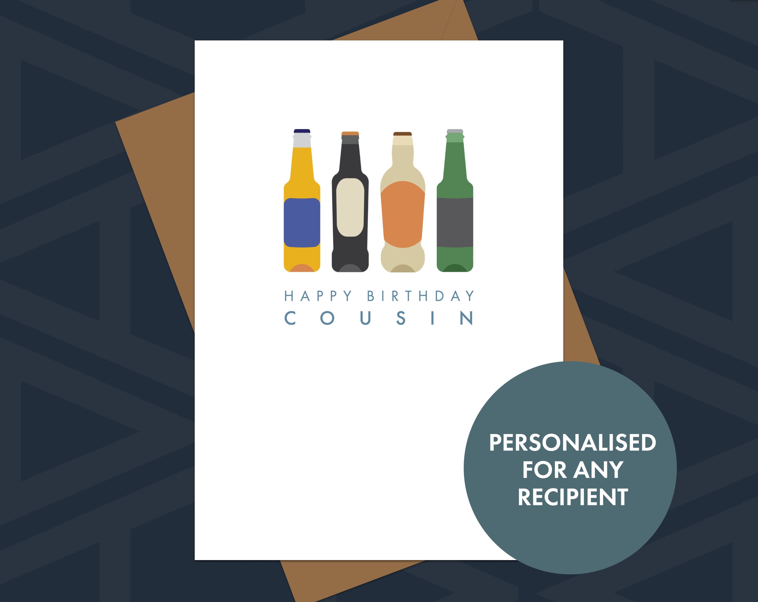 SKU20 Personalised 30th Birthday Card Cider Beer Drinking Son In Law Any Age 