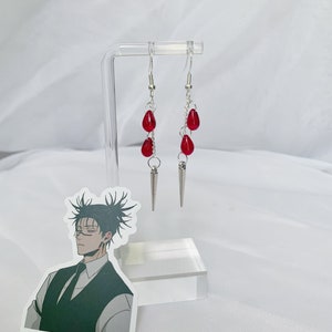 Boucles d'oreilles inspirées d'un anime technique Piercing Blood