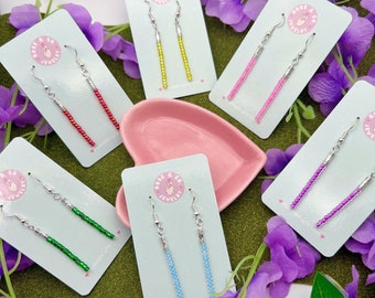 Pendientes inspirados en sables de luz