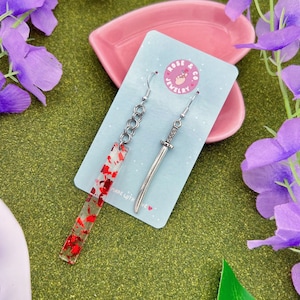 Pendientes inspirados en League of Legends de Yone Heartsteel