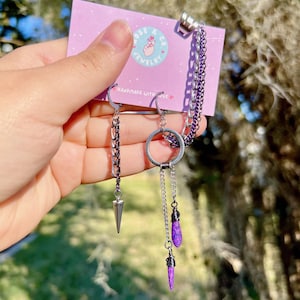 Rafayel: Abysswalker Love and Deepspace Inspired Ear Cuff and Earring Set