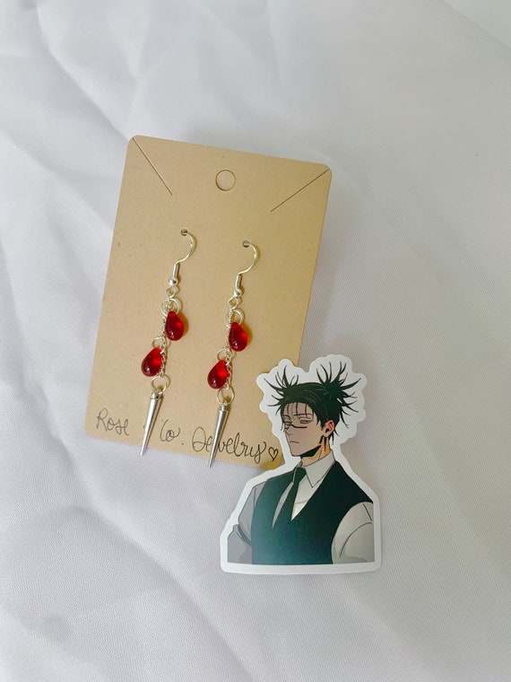 Piercing Blood Technique Anime Inspired Earrings