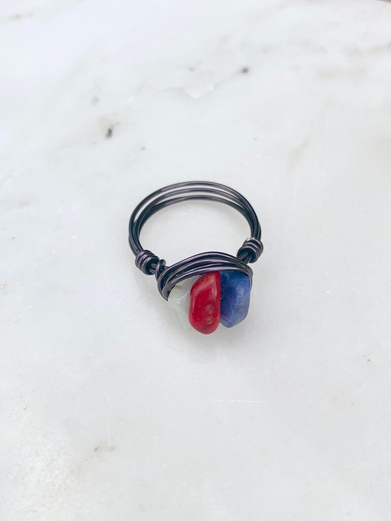 Spider-Man Inspired Wire Wrapped Crystal Ring