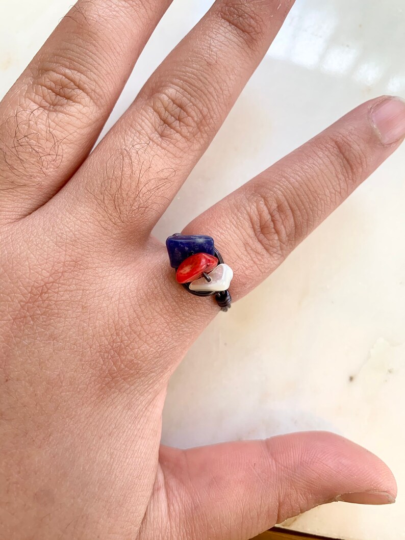 Spider-Man Inspired Wire Wrapped Crystal Ring