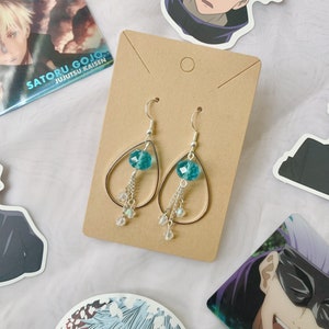 Infinite Void Sorcerer Anime Inspired Earrings
