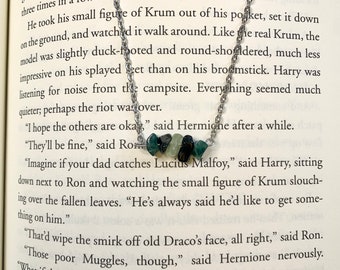 Draco Malfoy Inspired Crystal Necklace