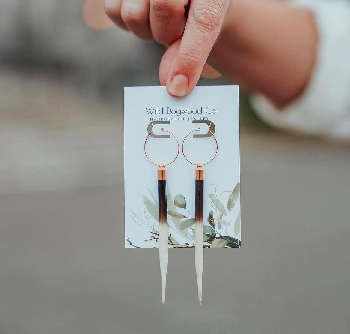 Gold plated cap Porcupine earrings, like the ones Beth Dutton wore. Each are different & imperfect by nature. *Please read description*
