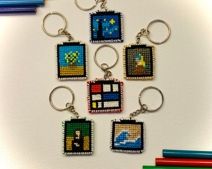 Famous Keychains Famous Paintings Inspired Keychains - Etsy