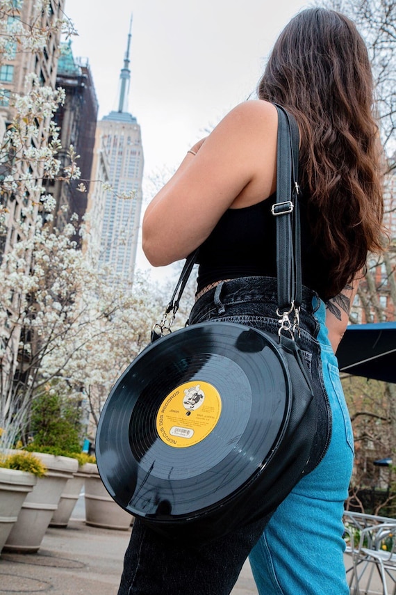 vinyl record purse