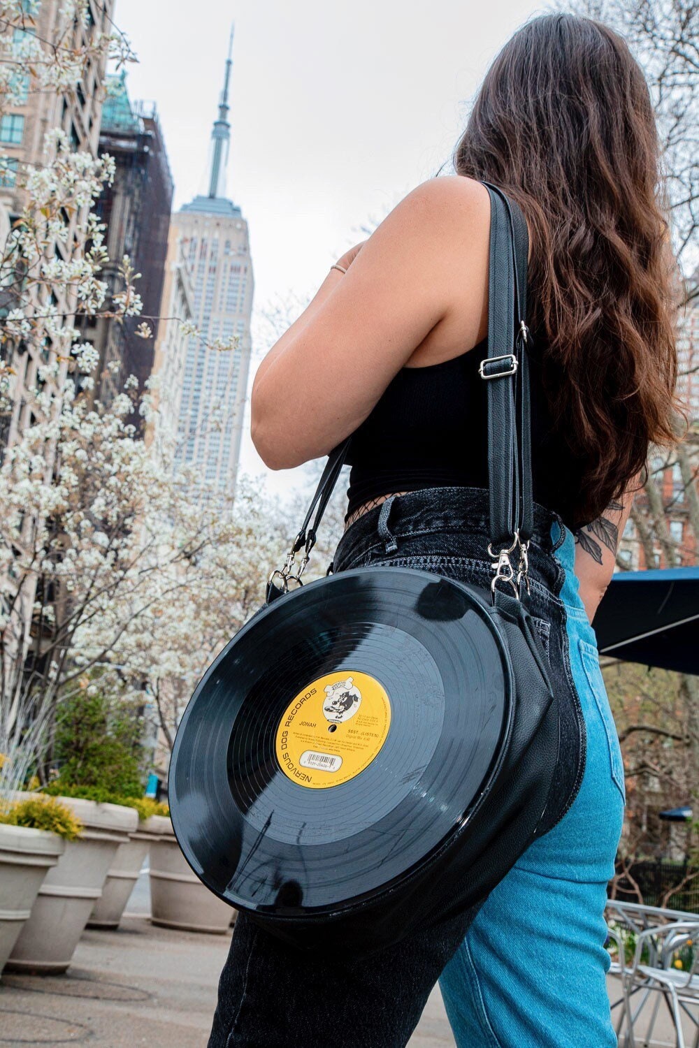 OG Vinyl Bag Vinyl Record Purse Record Bag Vinyl Purse 33 record bag Recycled Record Purse Repurposed Record Art Reused Vinyl Purse