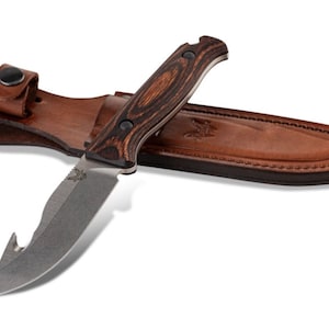 Saddle Mountain Skinnermesser: CPM-S30V-Stahl, stabilisierter Holzgriff