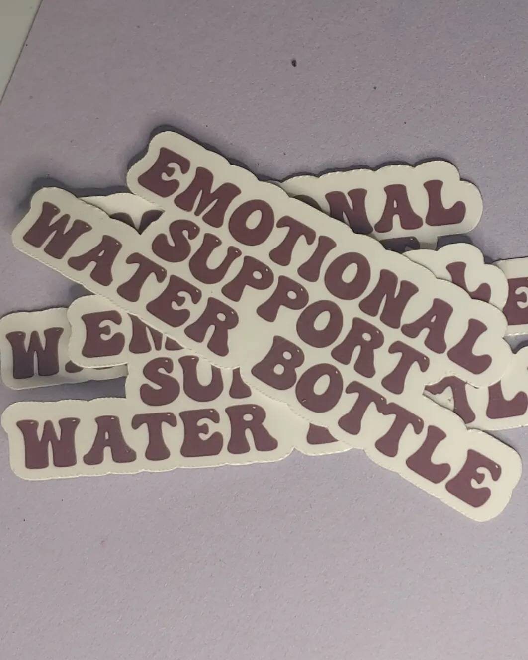 Emotional Support Water Bottle Sticker; Waterproof Vinyl Sticker - Etsy