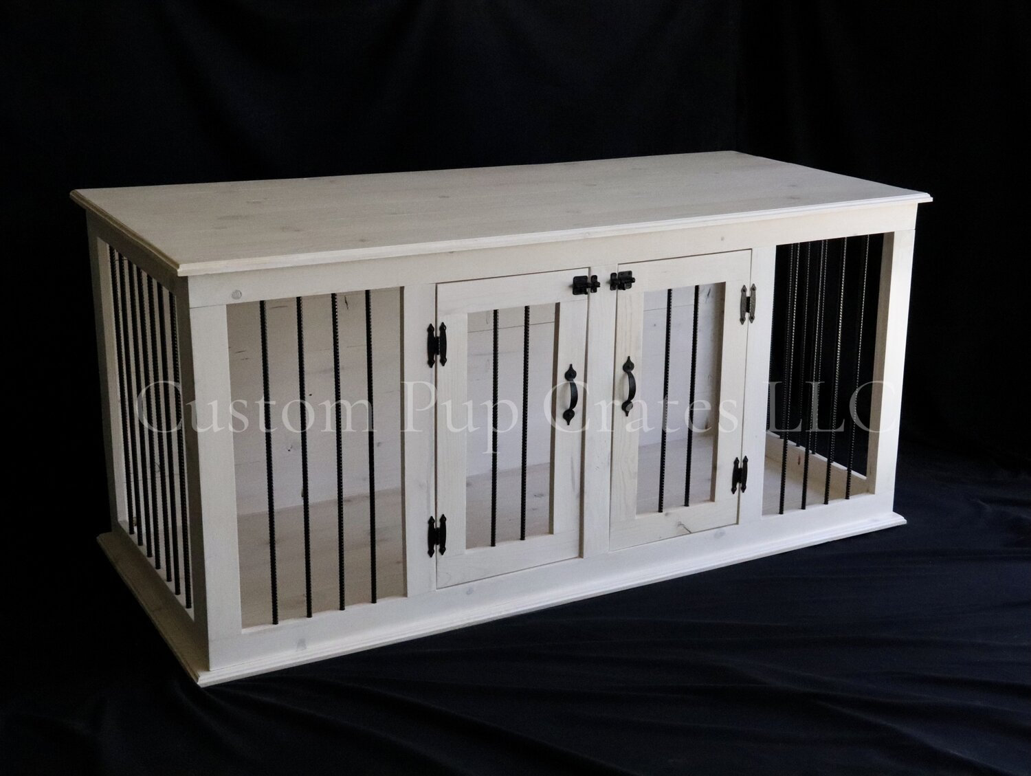custom double dog kennels