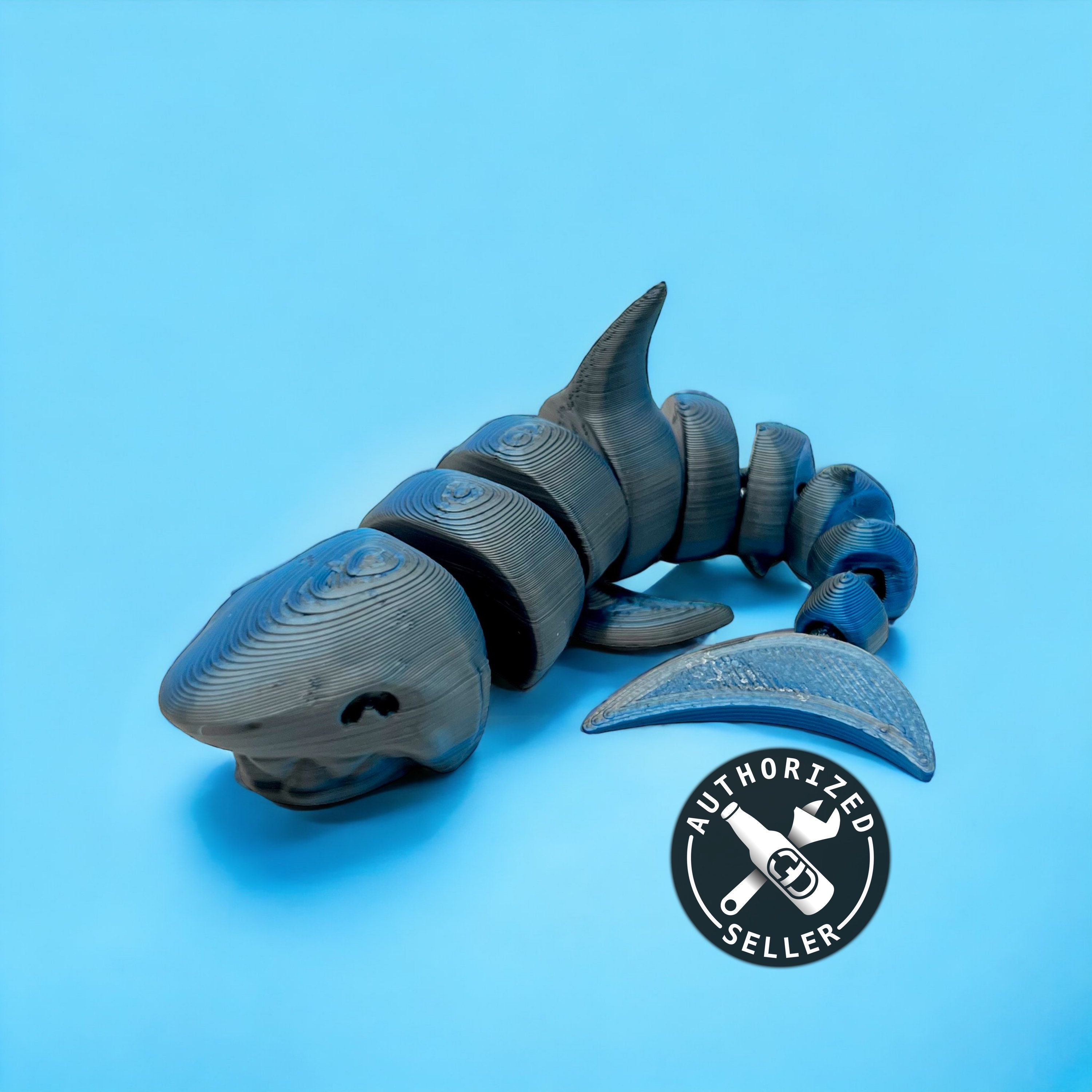 Shark Fidget Toy Articulated Shark 3D Printed Shark