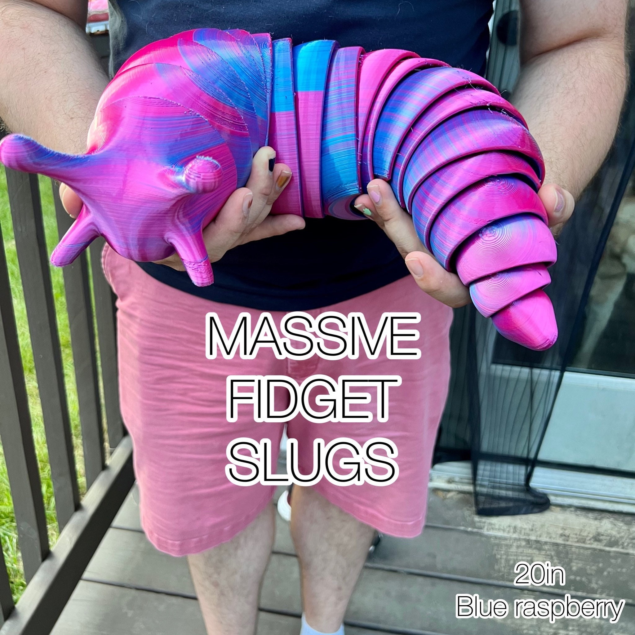 Giant Slug Fidget Toy Articulated Slug 3D Printed Slug picture