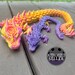 Articulated Rose Dragon Fidget Toy - Perfect Gift Idea - Christmas Stocking - Desk Pet Toy - 3D Printed 