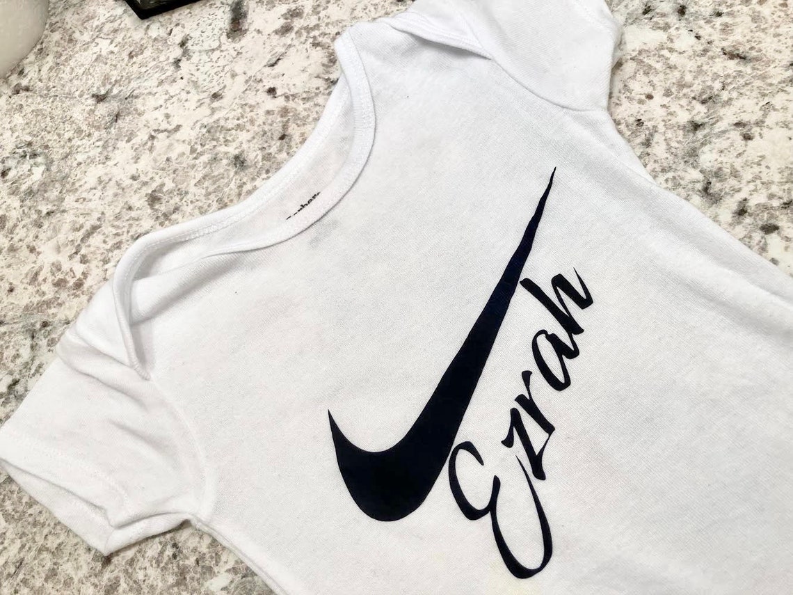 Baby Nike Onesie Custom name NewbornInfant Coming home Etsy