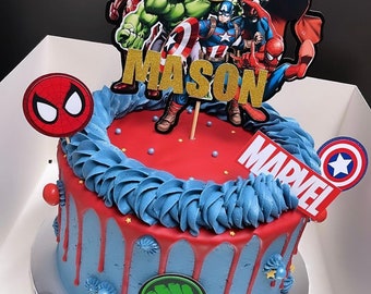 Avengers Issue Movie Edible Image Gateau D Anniversaire Topper Decoration Maison Et Jardin Articles De Maison Pour Fete Et Occasion Speciale Ba