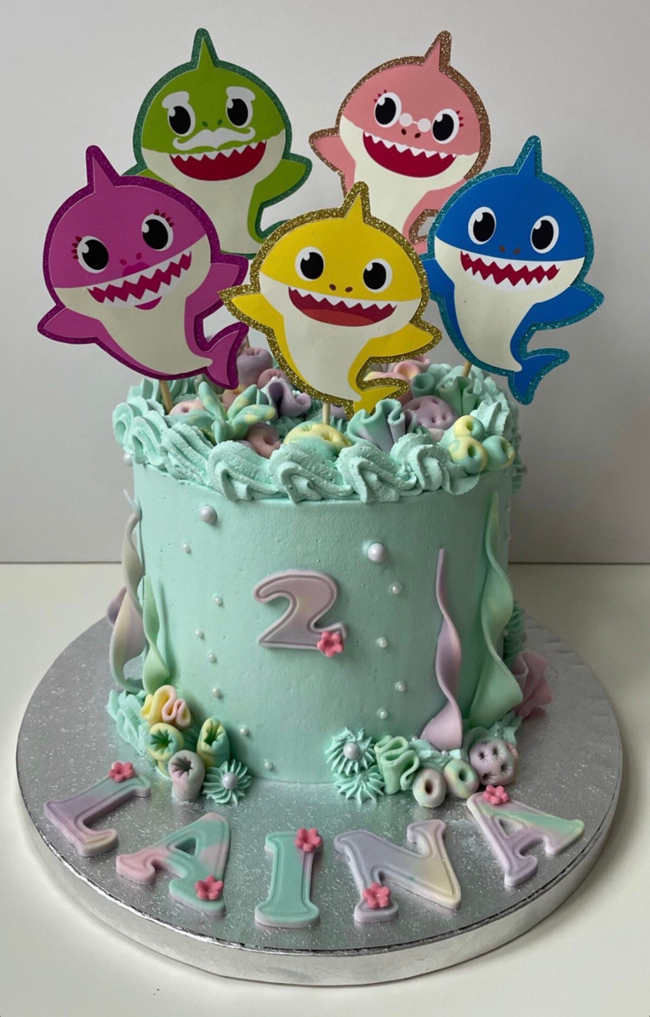 Baby Shark Cake Topper Etsy