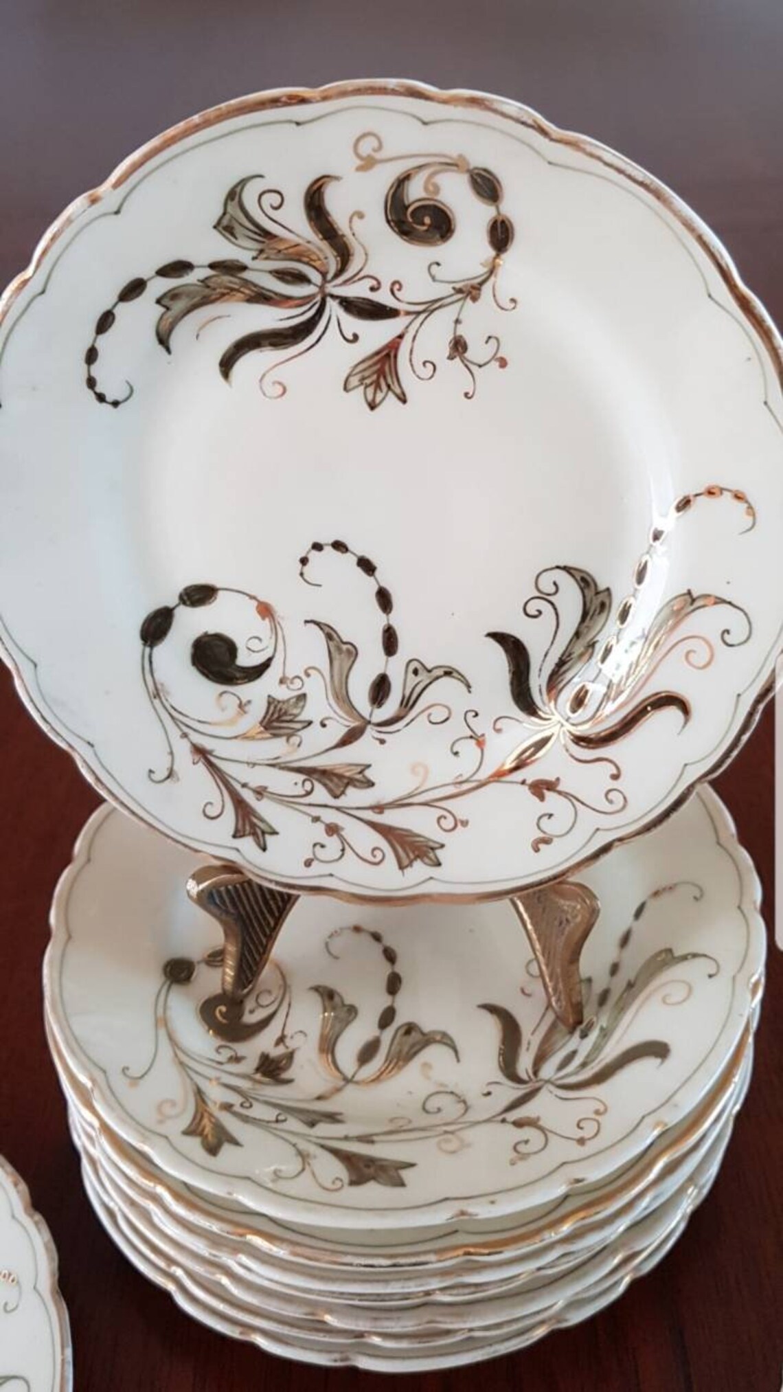 Meissen Porcelain Plates 1890s Antique Handpainted GERMANY Etsy UK