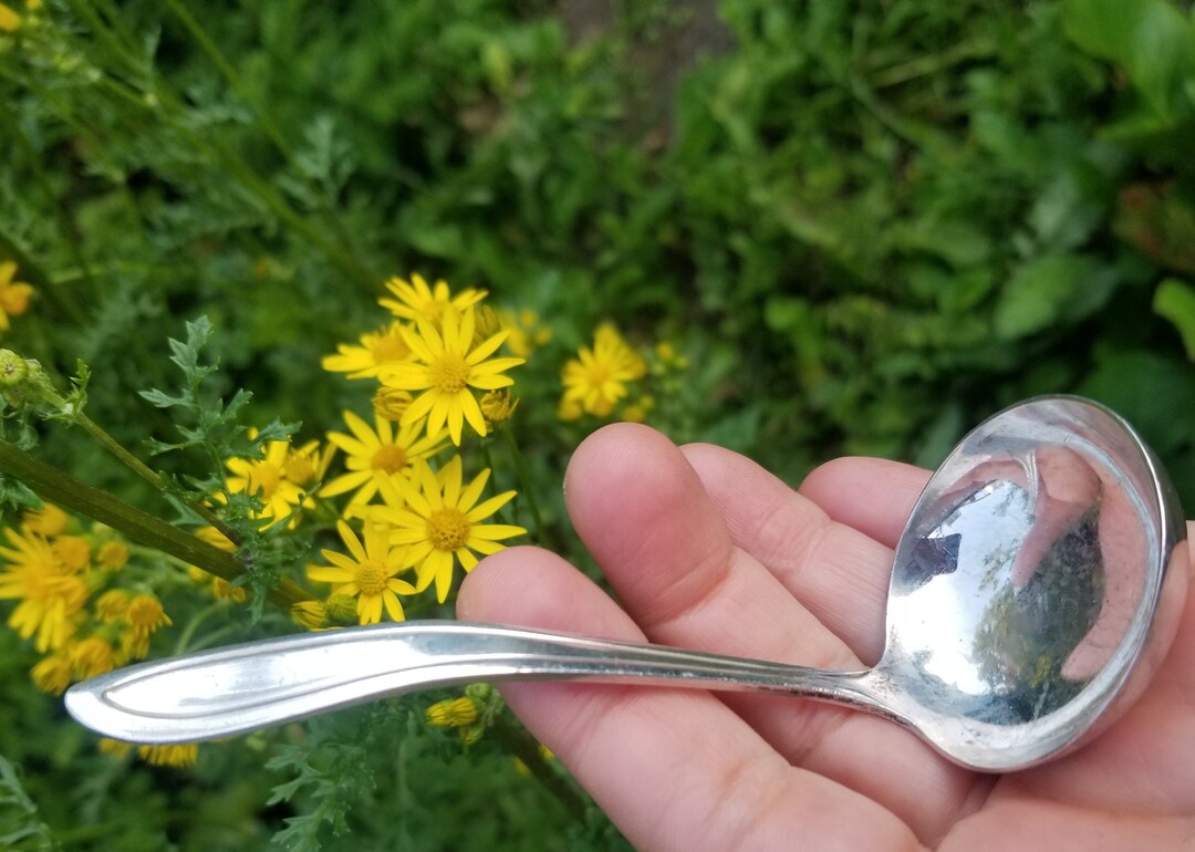 1960s Silver Plate Gravy Ladle, Sauce Ladle, Cutlery Keltum, Cream Spoon, Bridal, Flatware, Gift