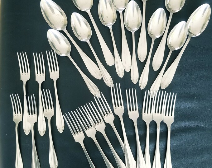 Vintage Set Cutlery Stainless Steel 1950s, Gero Zilmeta Christmas Decor