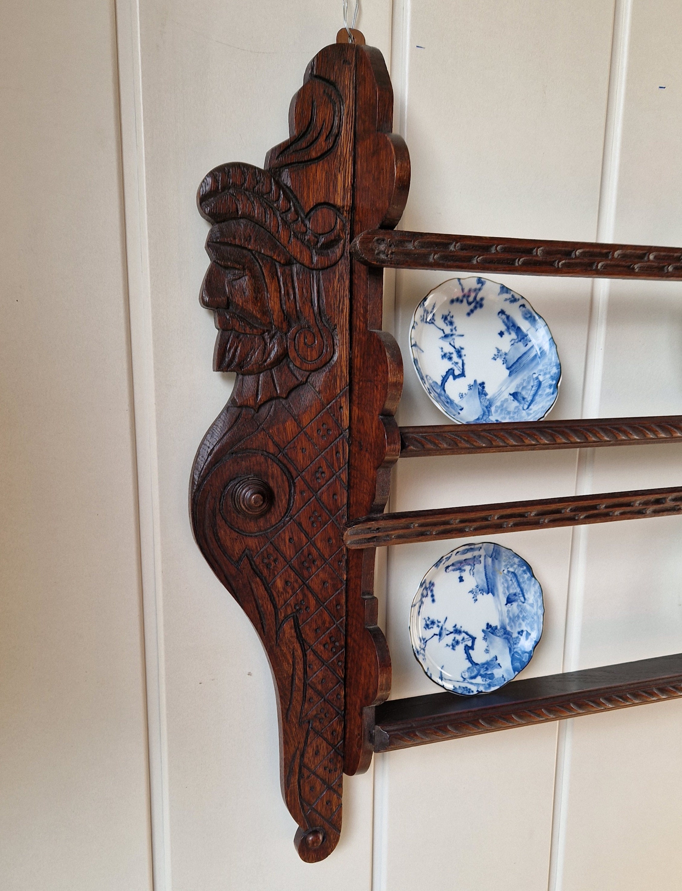 Buy Plate Rack Antique Wall Shelves 1800s Plate Rack Wall, 60 OFF