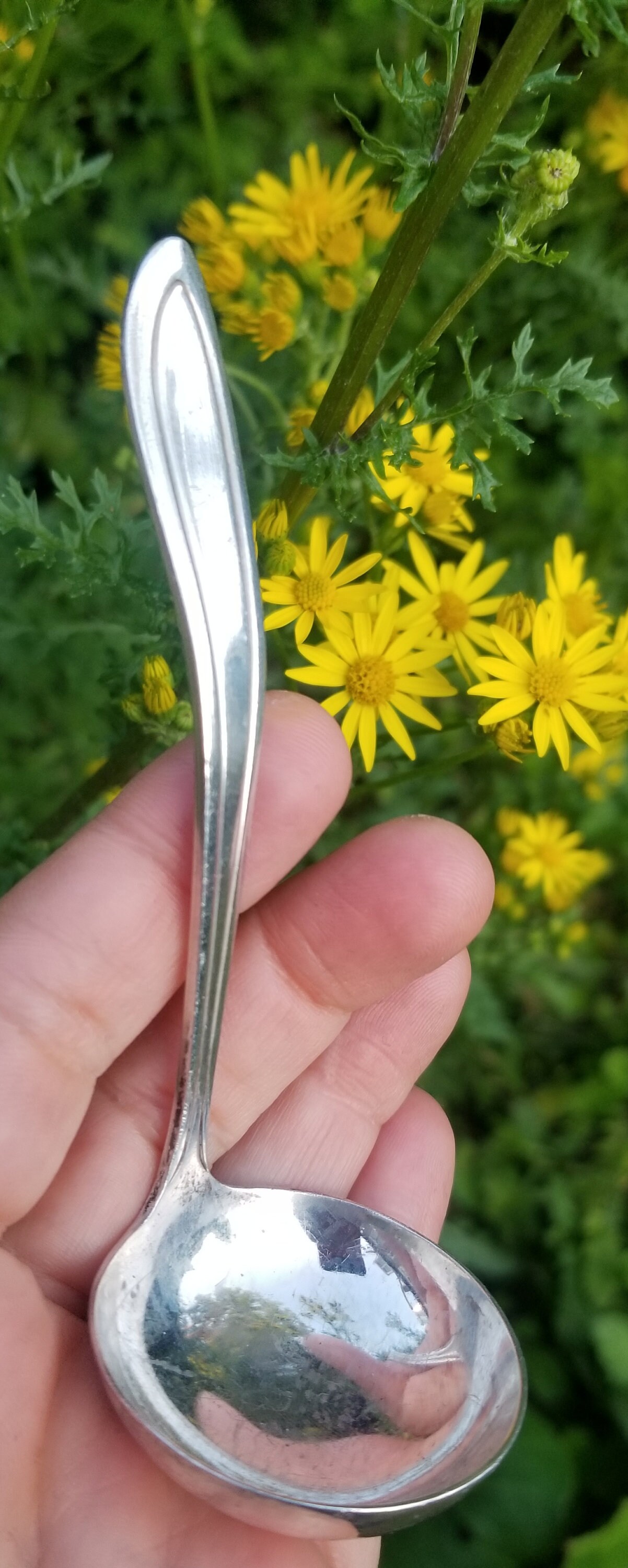1960s Silver Plate Gravy Ladle Sauce Ladle Cutlery Keltum Etsy Canada
