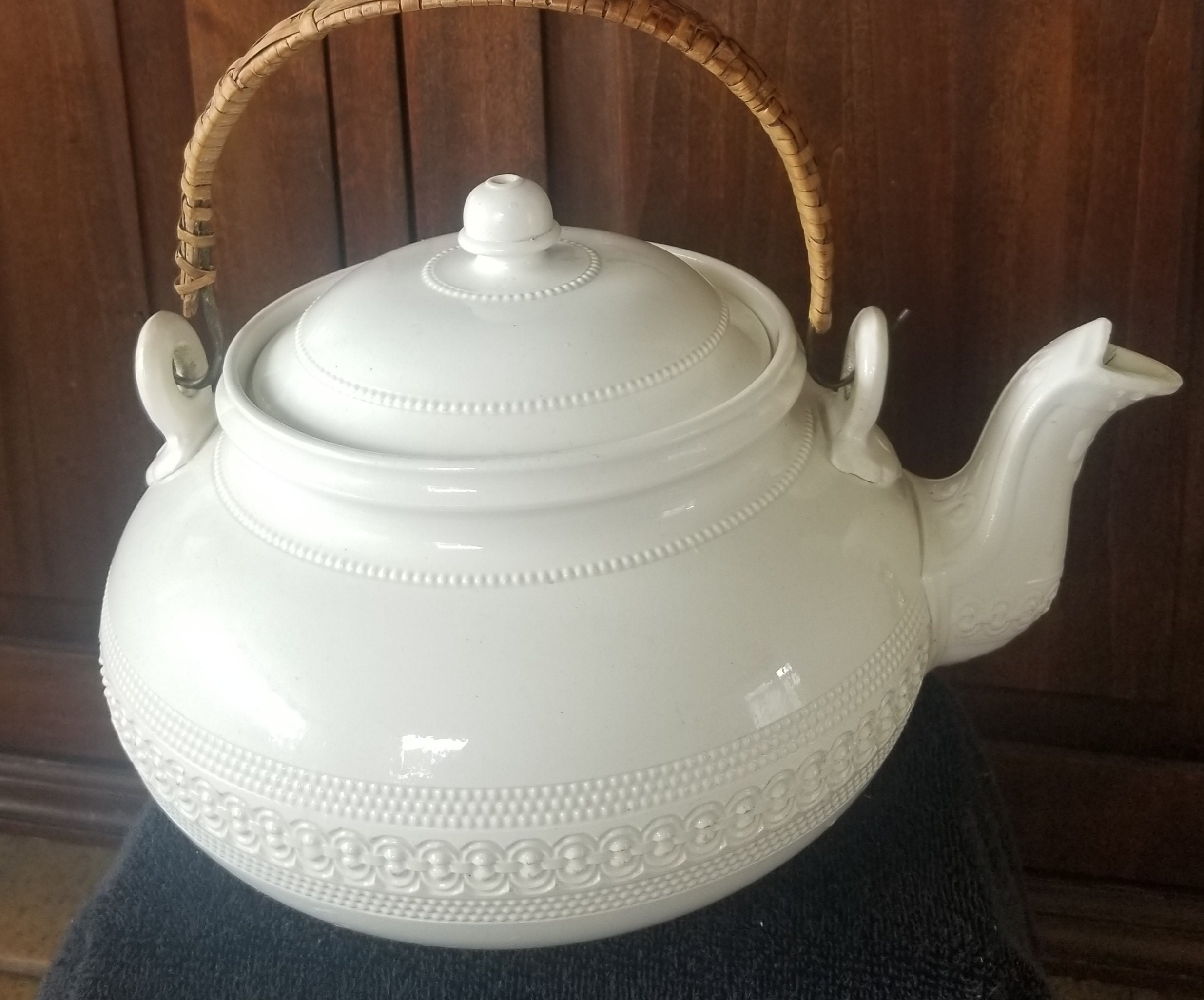 1855 Antique Dutch Tea Kettle Large Tea Pot Kettle Porcelain Etsy UK