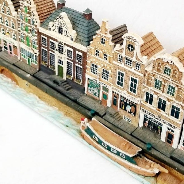 HUIZEN Miniatuur Amsterdam, miniaturen Hollandse Grachtenhuizen, Hollands Delfts Huis, Woonboot. Kerstmis, dorp, modeltrein