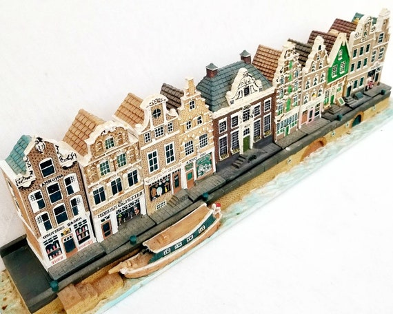Miniatuur Amsterdam Huizen Grachten verzamelbare - Etsy
