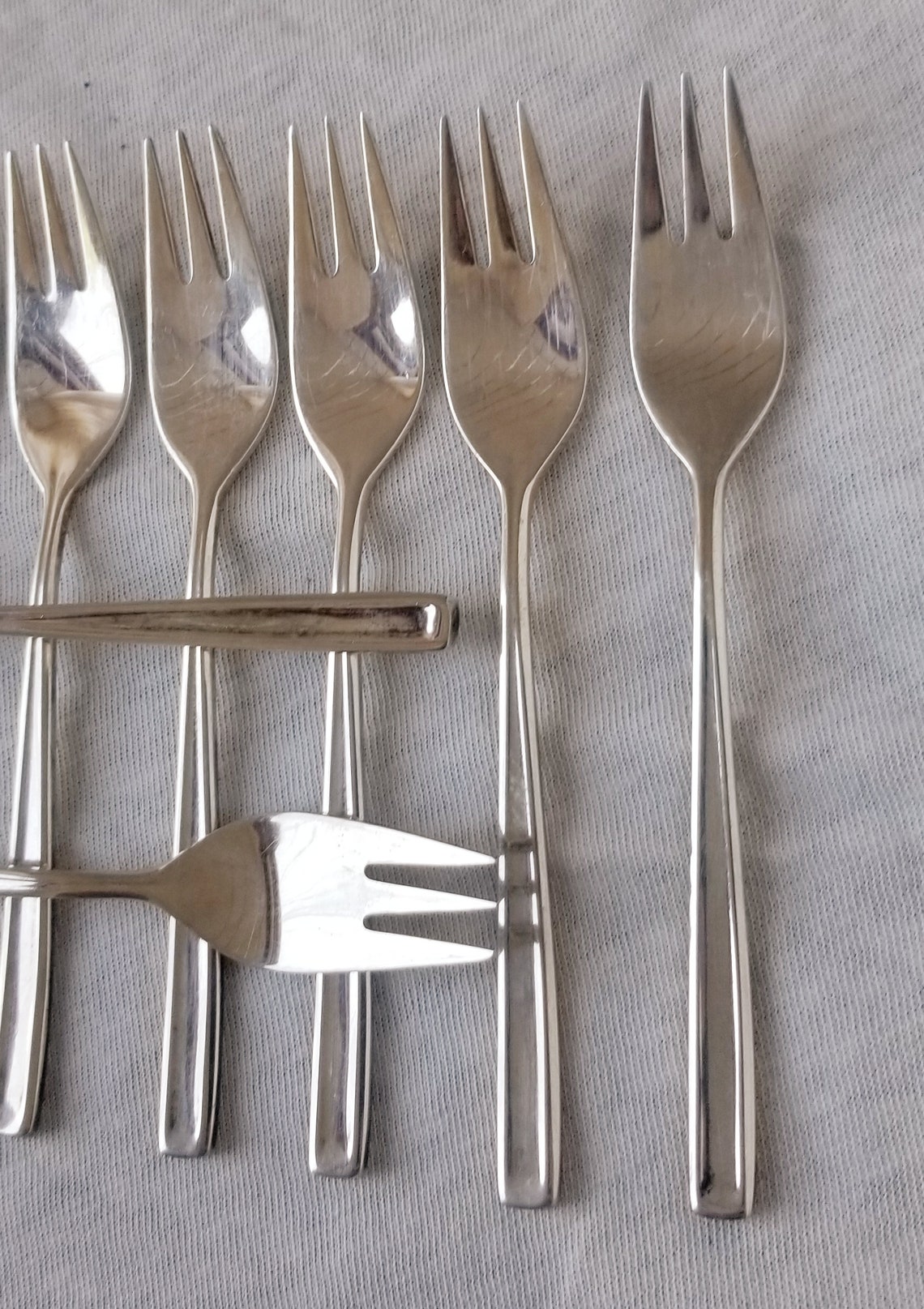 Set Silver plate Dessert Fork Antique Cake Forks GERO Etsy España