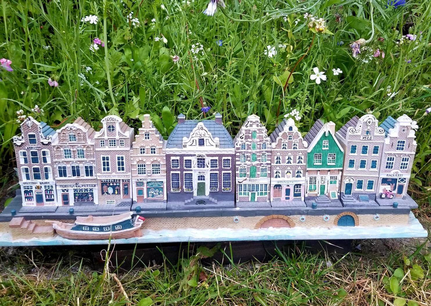 Miniatuur HUIZEN Amsterdamse Huizen Gracht verzamelbare kleine huizen
