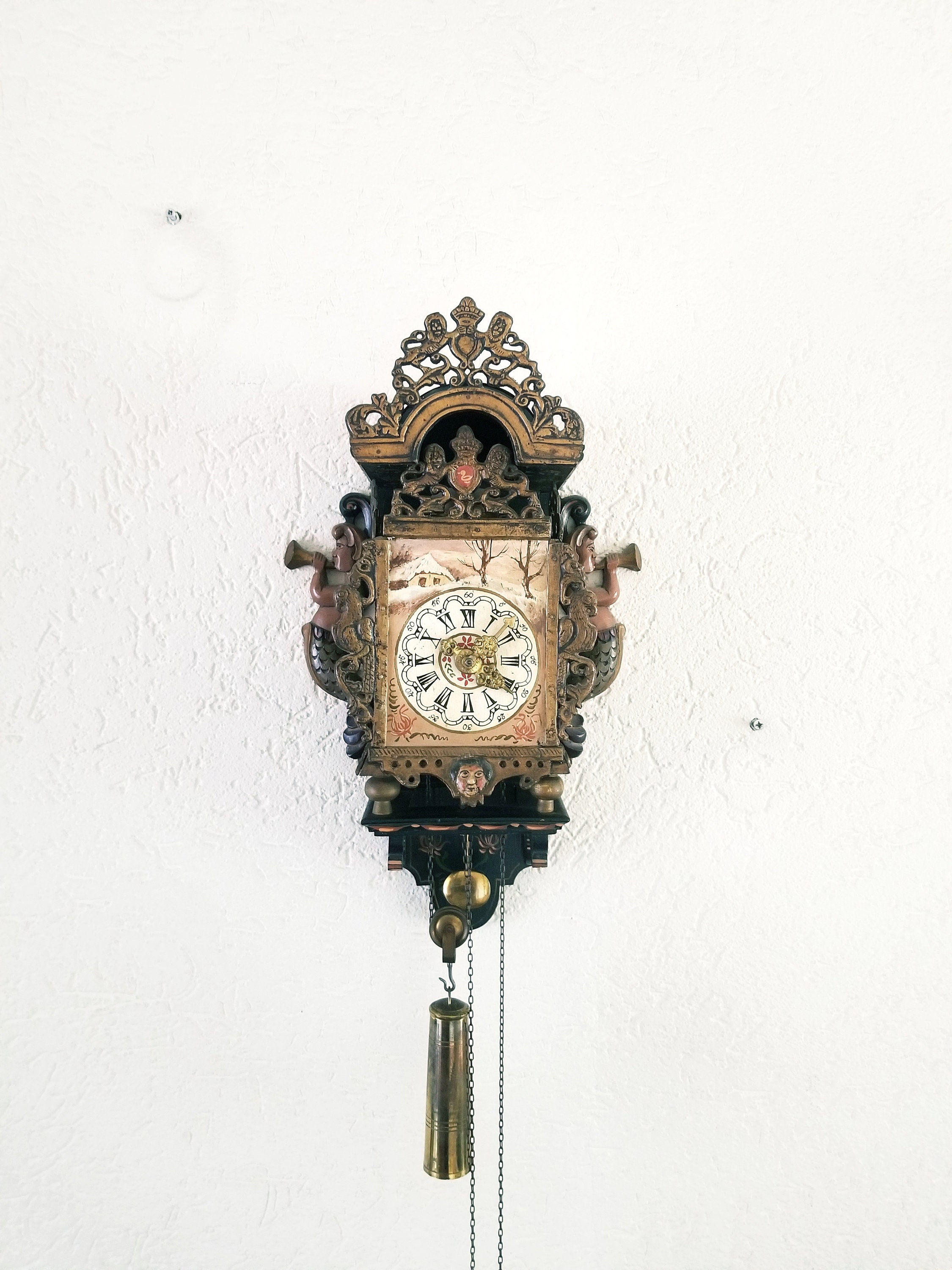Dutch Stoel Clock 1800s Antique Etsy