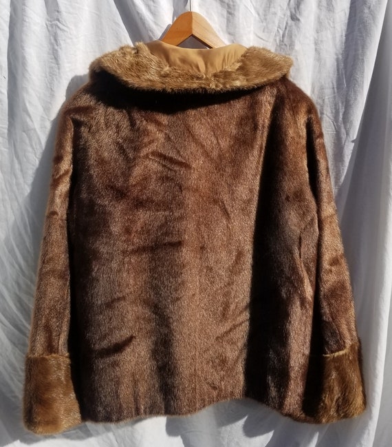 FUR COAT Brown MINK Vintage Womens Mink Fur Coat!… - image 2