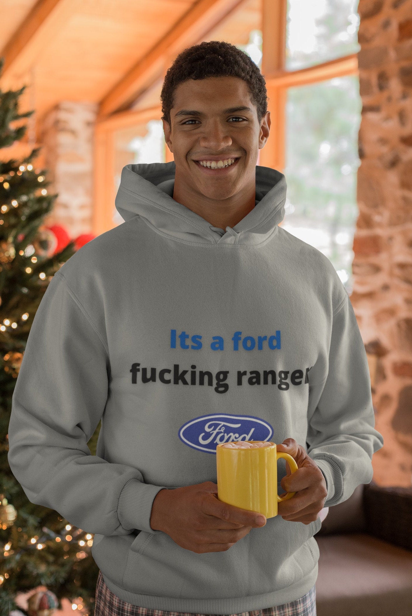 ford hoodie men on Its A Ford Fucking Ranger Hooded Sweatshirt Funny Hoodies Etsy