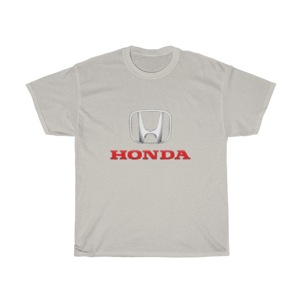 Honda Auto Logo TShirt Short Sleeve TShirt Unisex Heavy Etsy